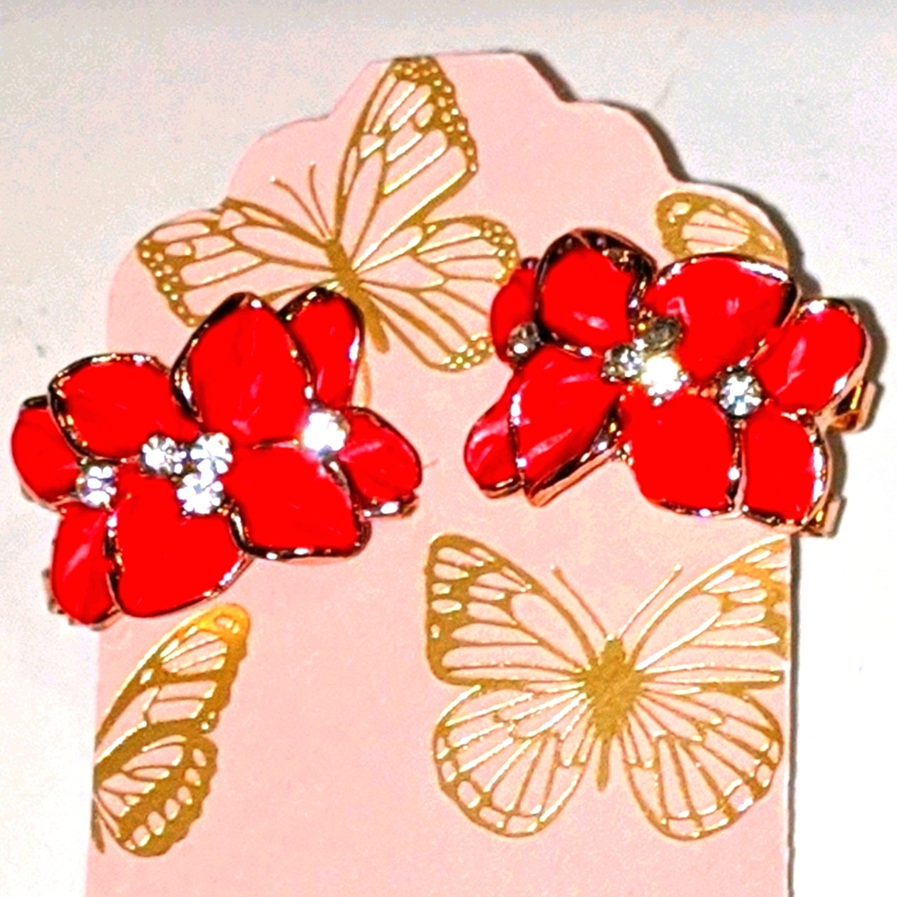 Red Vintage Earrings.